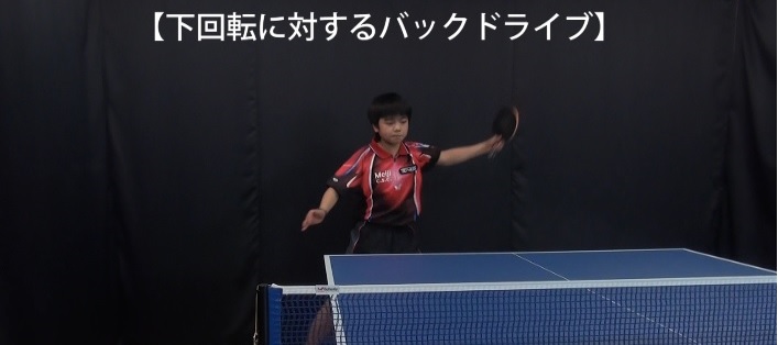 下回転に対するバックドライブ・Meiji c.s.c 宇田幸矢選手