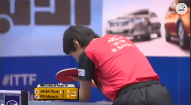 Kuwait Open 2014 Highlights: 塩野真人 vs Kim Min Seok 卓球動画