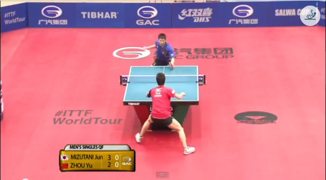 Kuwait Open 2014 Highlights: 水谷隼 vs Zhou Yu (1/4 Final) 卓球動画