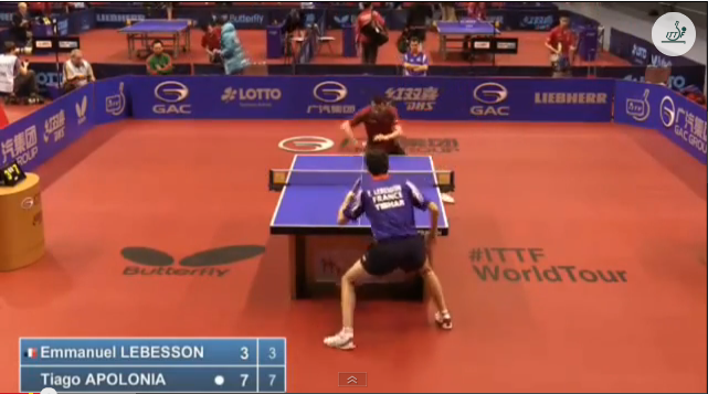 German Open 2014 Highlights: Emmanuel Lebesson vs Tiago Apolonia (Round 1) 卓球動画