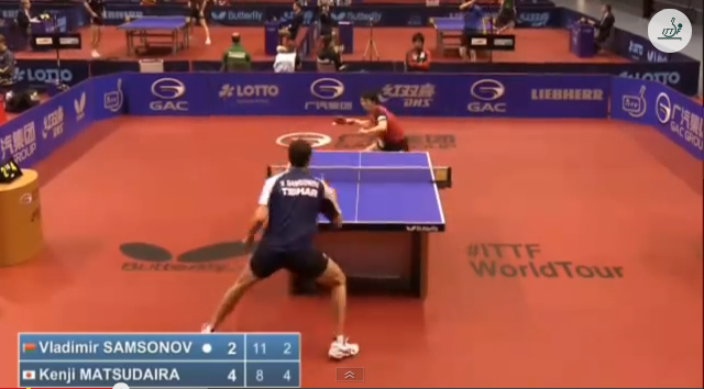 German Open 2014 Highlights: Vladimir Samsonov vs 松平賢二 (Round 1) 卓球動画