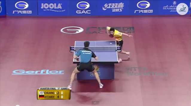 Qatar Open 2014 Highlights: Dimitrij Ovtcharov vs 荘智淵 (1/4 Final) 卓球動画