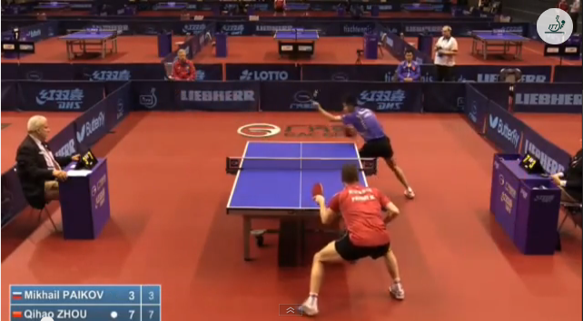 German Open 2014 Highlights: Mikhail Paikov vs Zhou Qihao (Pre. Round) 卓球動画