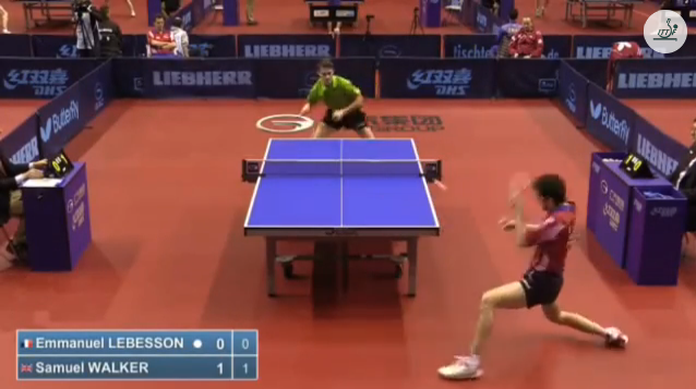 German Open 2014 Highlights: Emmanuel Lebesson vs Samuel Walker (Q.Group) 卓球動画