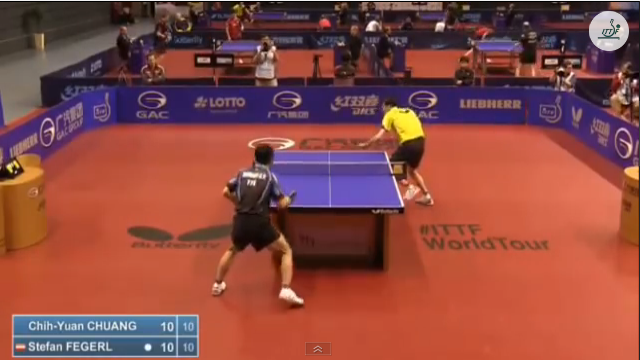 German Open 2014 Highlights: 荘智淵 vs Stefan Fengerl (Round 1) 卓球動画