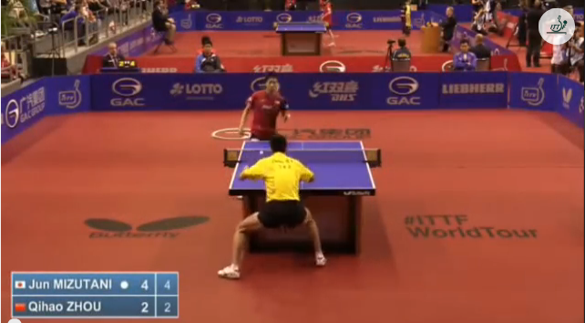 German Open 2014 Highlights: 水谷隼 vs Zhou Qihao (Round Of 16) 卓球動画