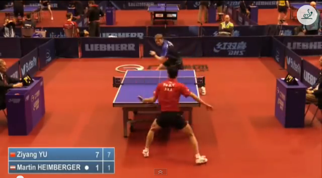 German Open 2014 Highlights: YU Zijang Vs Martin Heimberger (Q.Group) 卓球動画