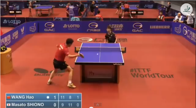 German Open 2014 Highlights: 王皓 vs 塩野真人 (Round Of 32) 卓球動画