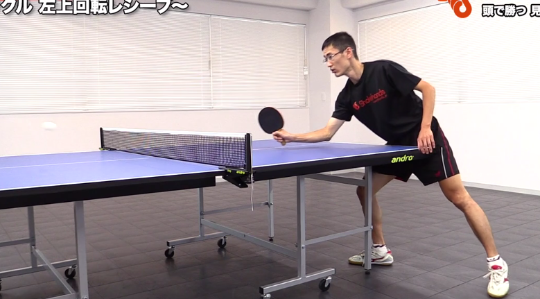 ナックルサーブをストップで左上回転で返す。上回転でストップとは!_03