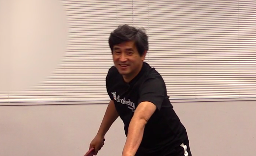 フォアできちんと回転をかけるには。平岡監督の見本!_00