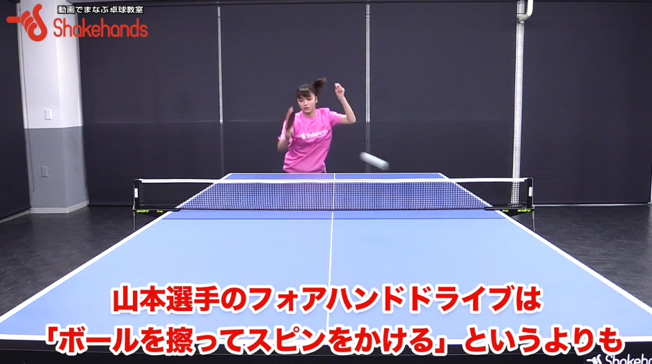 フォアハンドドライブの基本(女子)。ラバーで擦る意識はもう古い!! by山本怜選手_00