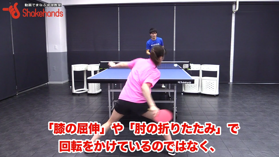 フォアドライブの基本(女子)。下回転をチャンスボールへ!威力と回転を両立するには! by山本怜選手