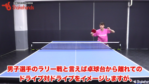 バックハンドのフットワーク練習。右足の側面をつける動きが大事! by山本怜
