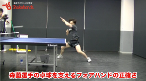 フォアのスピードドライブ。正確なフォア技術を作る練習法! by森薗政崇