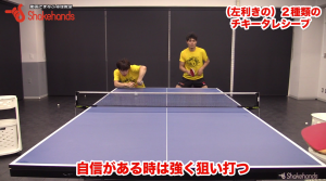 チキータ。ダブルスでは2つを使い分けて試合を有利に! by 森薗政崇