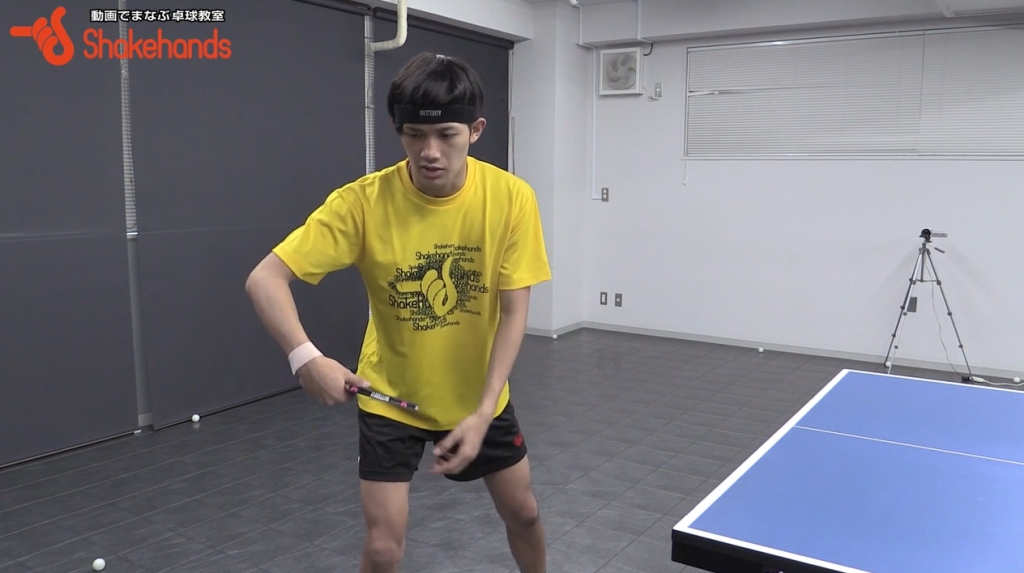 吉村和弘のロングサーブをレシーブ。7対3で注意して対応!_03
