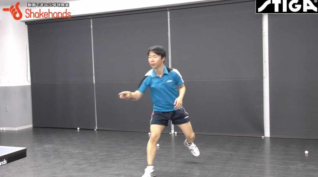 塩野真人のスマッシュをバックカット。 間に合わない時はインパクトの強さ!_02