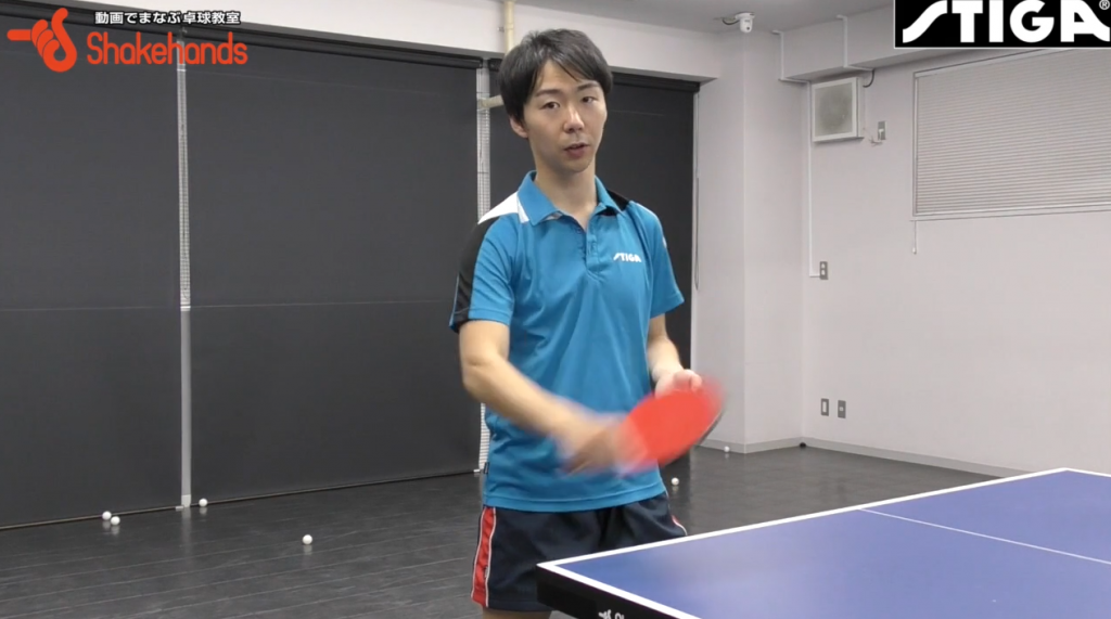 塩野真人のスマッシュをバックカット。 間に合わない時はインパクトの強さ!_03