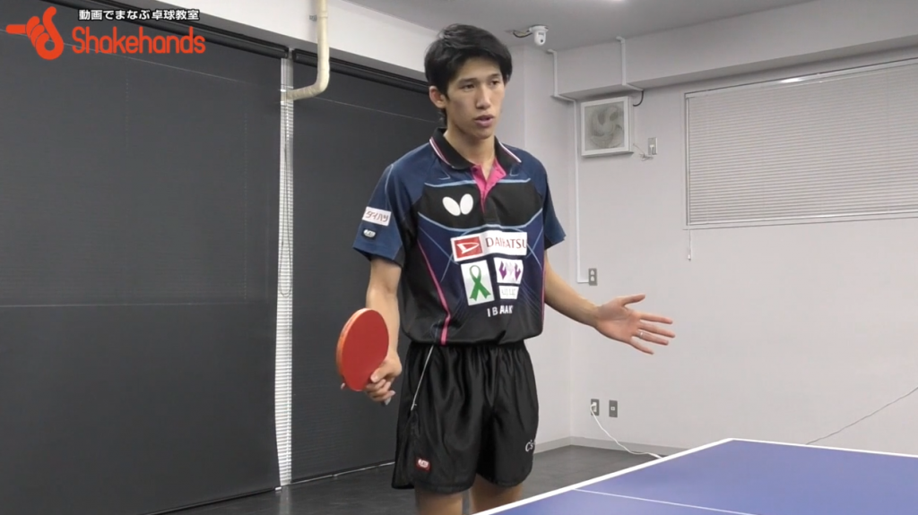 吉村真晴の試合を想定した練習。オールの中でフォアを強打!_03