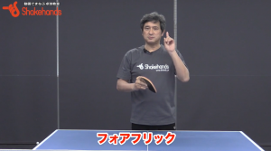 日ペンのフォアフリック。打点を自由自在に変えるにはby平岡義博