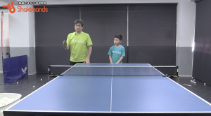 平岡義博ジュニア指導。強いボールを打ち返すには