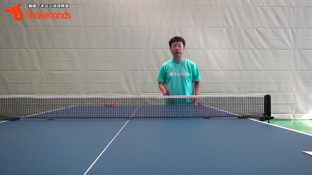 板垣孝司のレシーブ。張本選手のツッツキの切り方_03