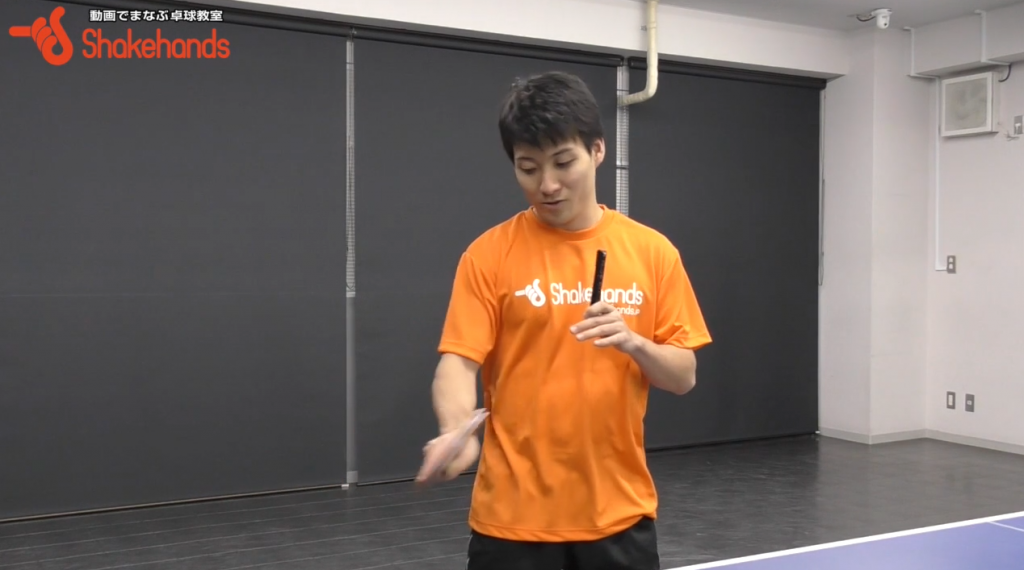【全日本出場】英田理志のフォアドライブ。ネットミスしない打点_03
