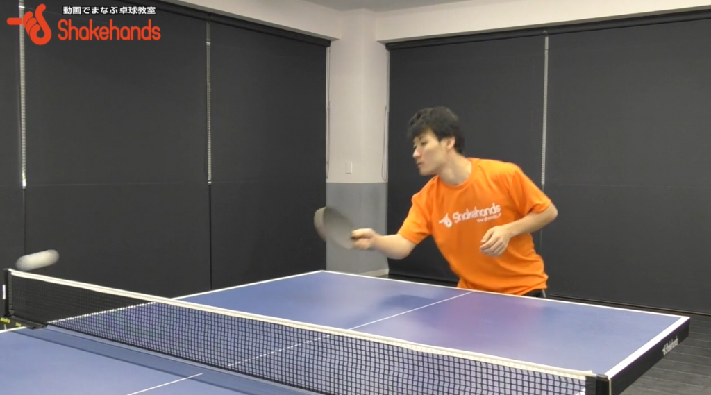 英田理志の下回転フォアドライブ。カットマンも強打!_01