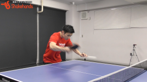 上田仁の台上ドライブ。横チキータと打ち方変える!