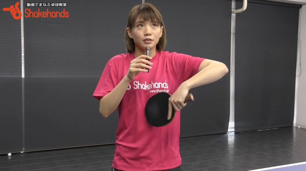 成本綾海の横回転ツッツキ。異質ラバーで変化させミス誘う_03