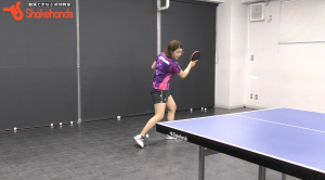 【石垣優香】フォア、バックカットの切り返し。足の動きがポイント