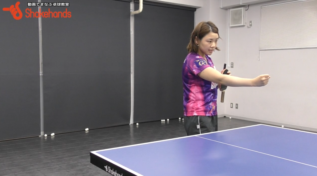 【石垣優香】ナックルカットとバックの連打。間違えやすい打点に注意_03