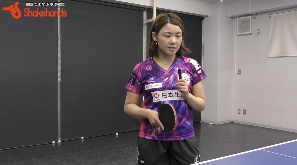 石垣優香のラケット、ラバー。中国選手に効いた表ラバー作戦_03