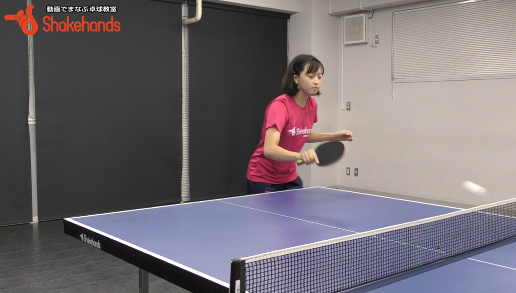 回り込みフォアドライブ。面の作り方、ストレートへの打ち方by林幸菜_01