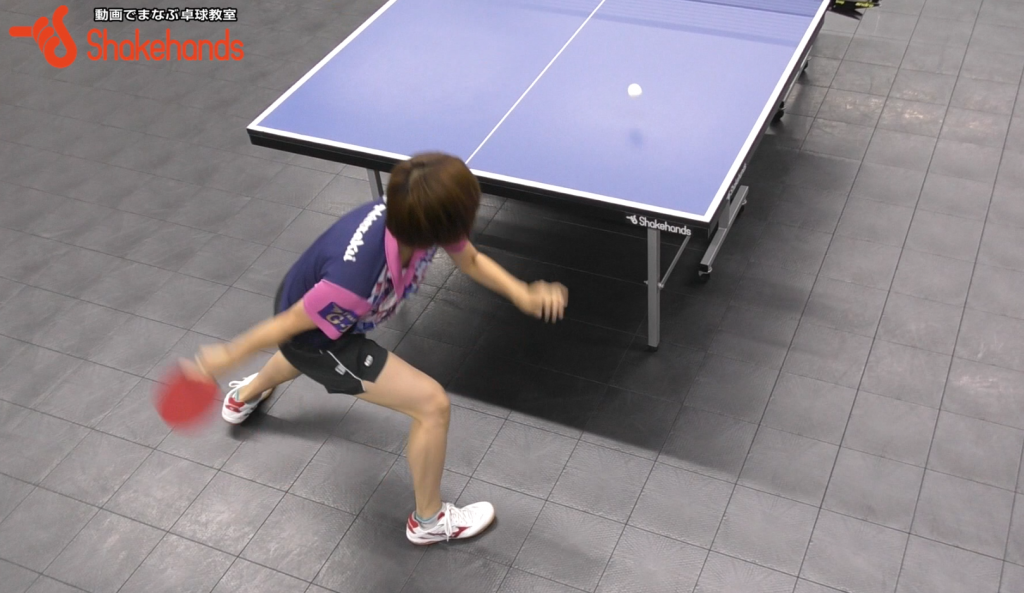 三條裕紀のフォアドライブ。打つコースを隠す!_03