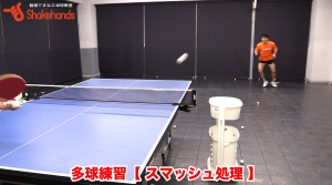 スマッシュをカット。どんなボールも拾えるように by英田理志