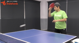 正しいフォアドライブ。膝の屈伸は必要なし! by平岡義博