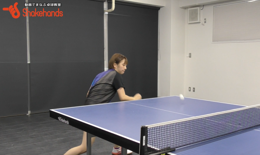 【前田美優】フォアドライブ。下回転をオーバーミスしない_01