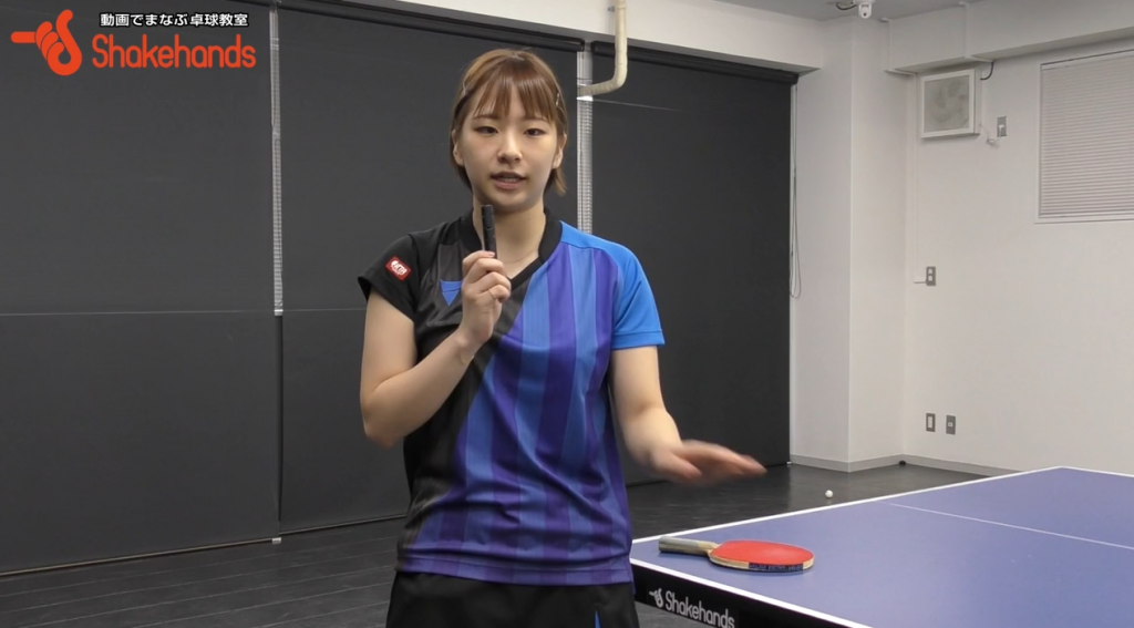 前田美優のフォアカウンター。速いドライブ、ループの打ち方_00