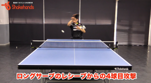 ロングサーブから4球目!4球目を待ちやすいレシーブコースby上田仁
