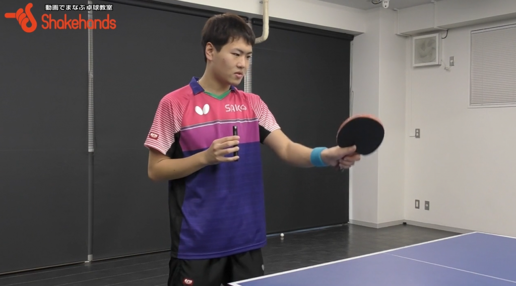 千葉悠平のフォアドライブ。グリップとスイング方向を意識するだけ_00