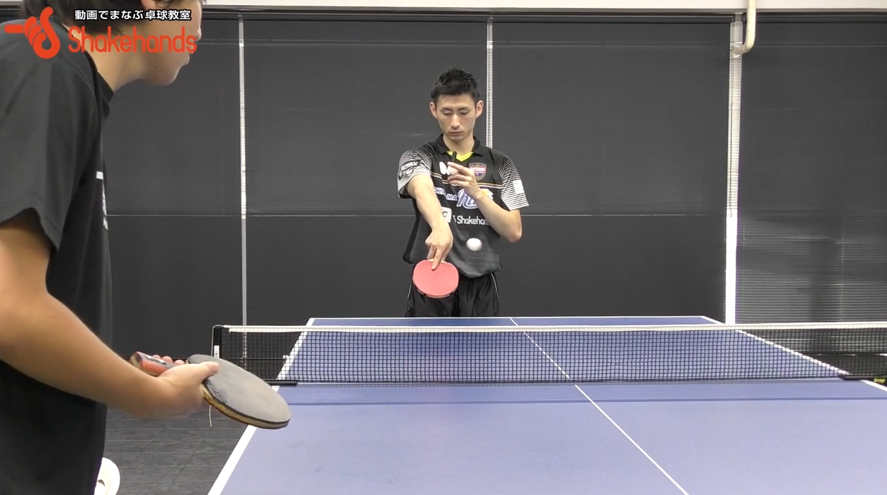 【上田仁】レシーブ上達法。最初は回転に対する入れ方覚える_01