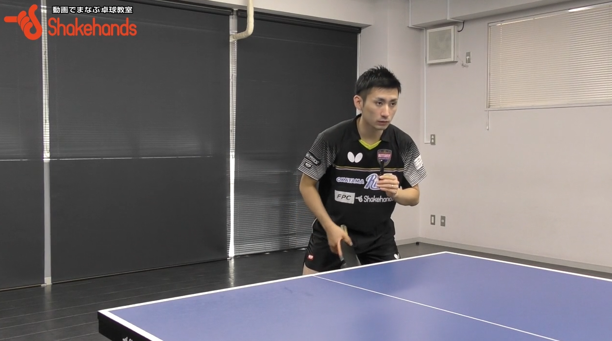 【上田仁】レシーブ上達法。最初は回転に対する入れ方覚える_02