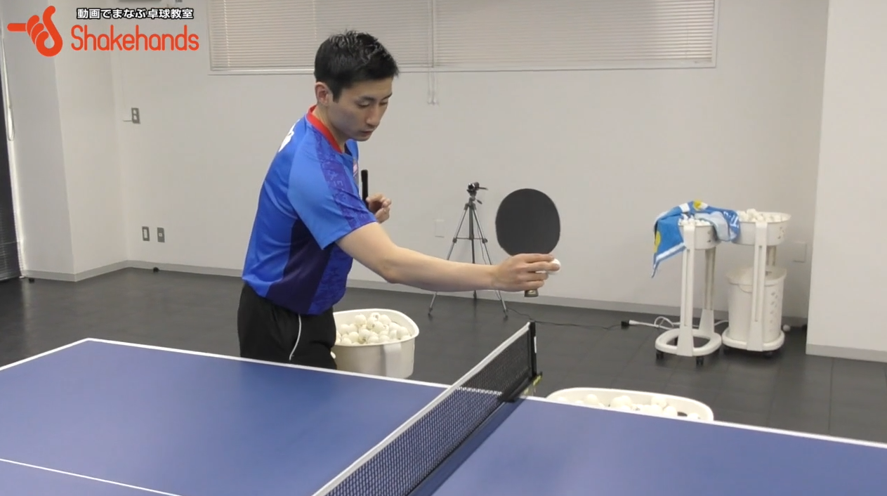【上田仁】順回転サーブをストレートに出す!ポイントは肩!?_03