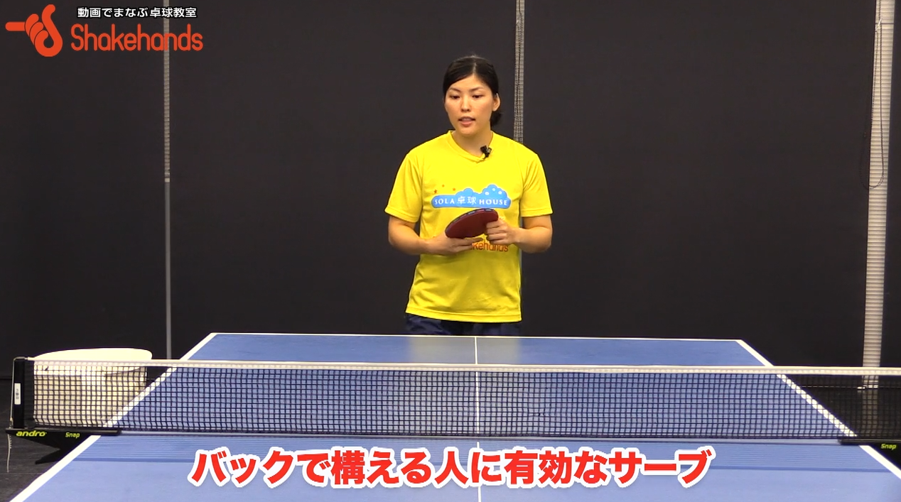ダブルスのサーブ!レシーバーがバックで構えた場合どこに出す?by大野さゆり_00