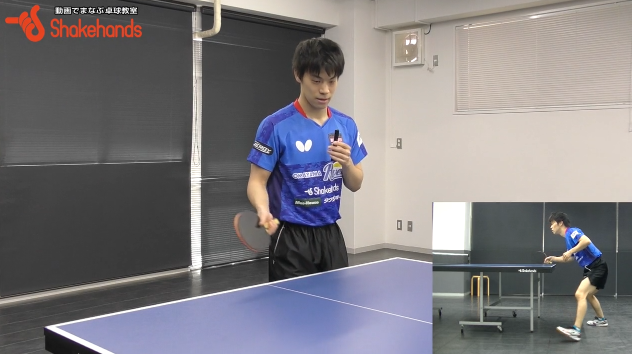 吉田雅己のストップレシーブを3球目!フリックで強打!_02