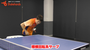 順横回転サーブ!わかりにくい二種類のサーブのコツby千葉悠平