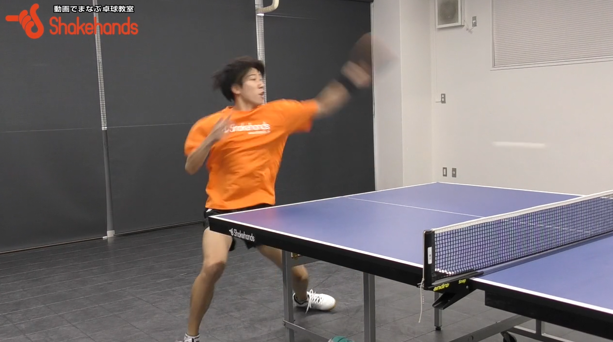 相手を圧倒するフォアドライブ!下回転にも対応!by吉田海斗