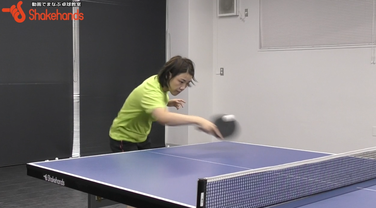攻撃的なツッツキから5球目!ツッツキは武器になるby石垣優香