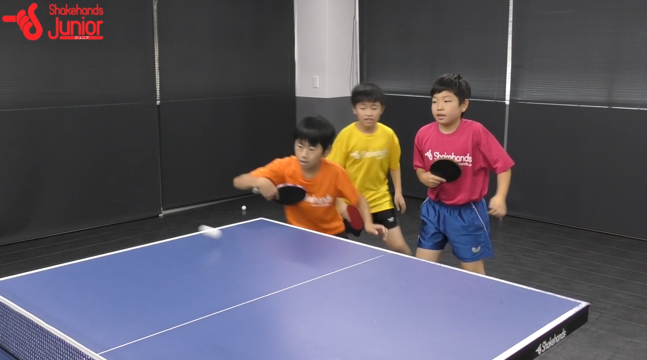 【平岡義博の3人多球練習】フォア側をバックで攻撃!